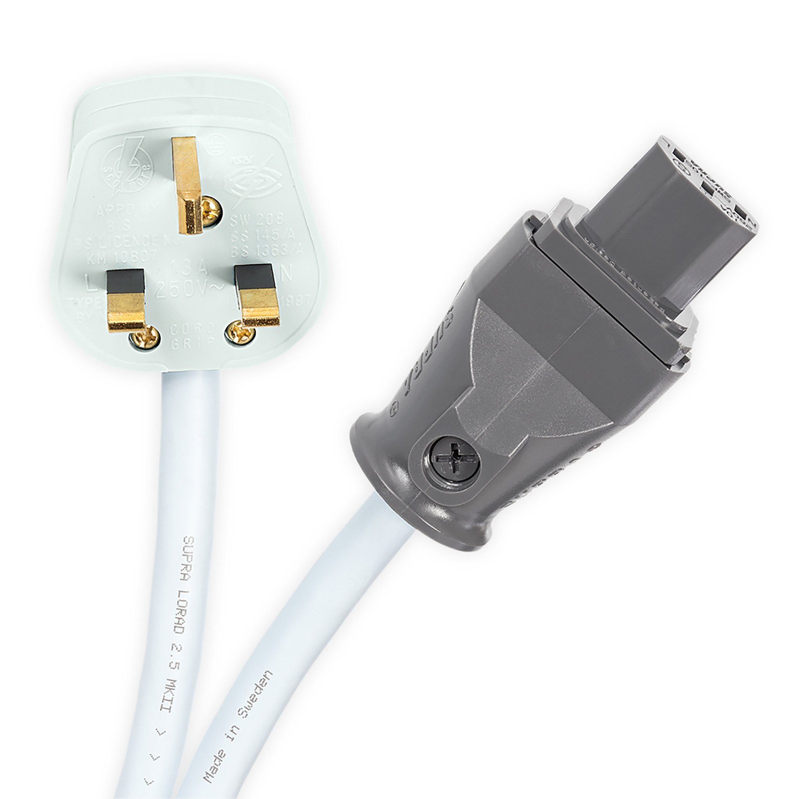 Supra Cables LoRad 2.5 Mk2 Shielded Mains Cable (Terminated